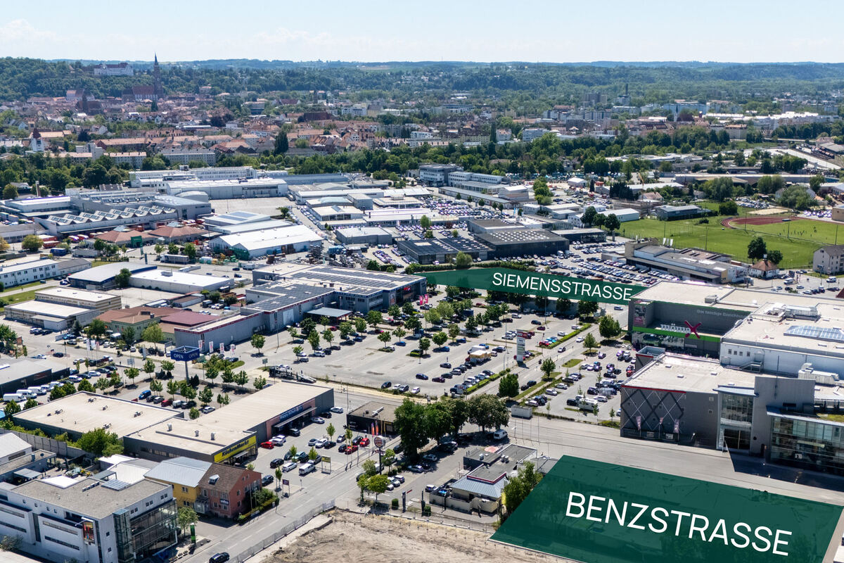 Luftbild Gewerbekomplex – Marketing für Bauträger und Immobilien